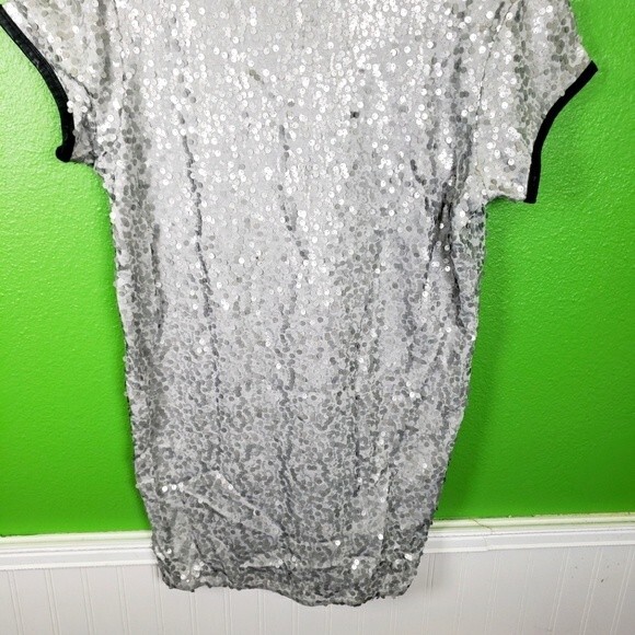 Victoria Secerts Women's Rare Grey/Gray Sequin Short Mini Dress Small S/P - Picture 9 of 12